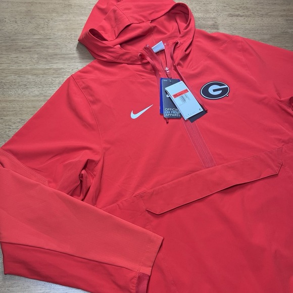 Nike Jackets & Blazers - UGA Georgia Bulldogs Nike Team Issued On Field Pull Over 1/2 zip Coach Jacket L